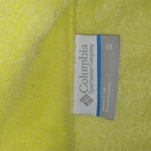 Columbia Neon Yellow Vest Size Small - Picture 3 of 5